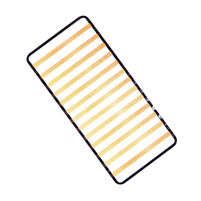 Samonosný lamelový rošt 90x200 v kovovém rámu.