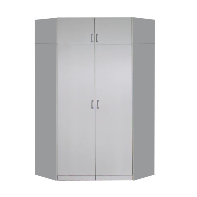 Rohová skříň ESO. Bílá