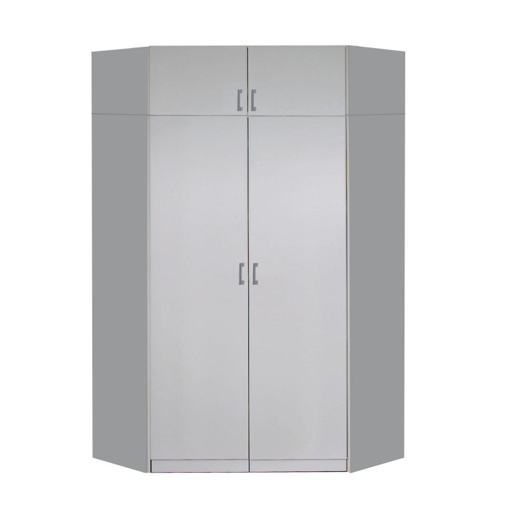 Rohová skříň ESO. Bílá