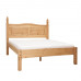Dvoulůžková manželská postel 140x200 CORONA. Masiv borovice vosk