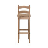 Barová židle CORONA 2. Masiv borovice medový odstín. Vosk