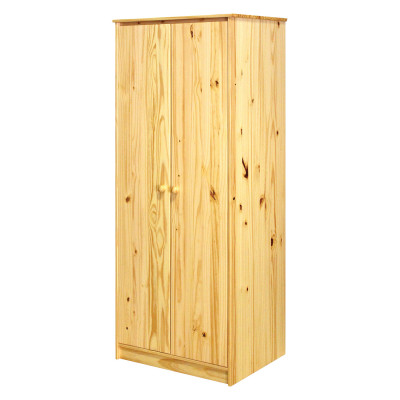 Šatní skříň 2D. Masiv borovice lak