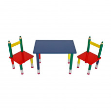 Dětský set PASTELKY. Stůl a 2 židle