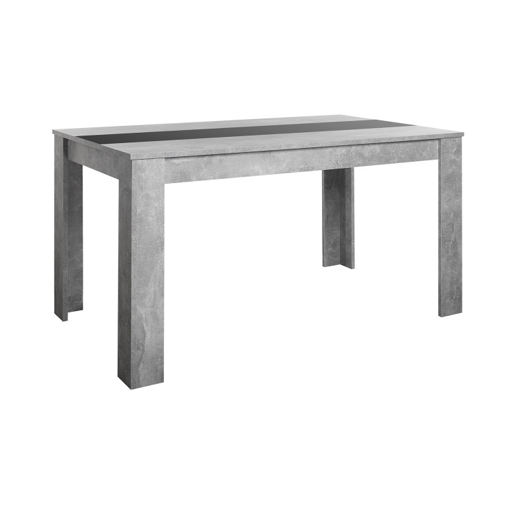 Jídelní stůl 80x138 NIKOLAS. Beton/bílá nebo černá