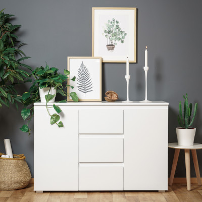 Komoda se zásuvkami IMAGE 2D. Bílá