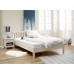 Dvoulůžková manželská postel 180x200 TORINO. Masiv borovice bílý lak
