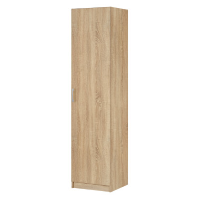 Úzká šatní a policová skříň ESO 1D. Dub sonoma
