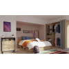 Multifunkční manželská dvoulůžková postel 140x200 MICHIGAN s úložným prostorem. Dub Kronberg
