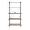 Knihovna 5 polic LOFT dub