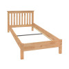 Jednolůžková postel 90x200 TORINO. Masiv borovice med vosk