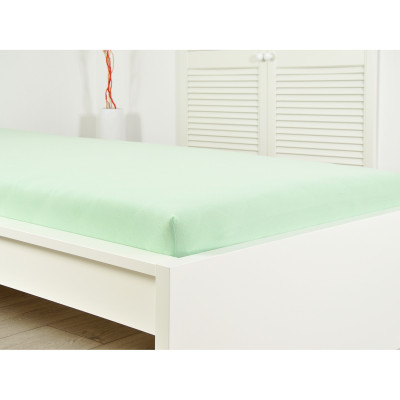 Prostěradlo Froté IDEAL 90x200 světle zelené Prostěradlo Froté IDEAL 90x200 světle zelené