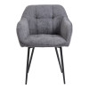 Jídelní židle MOSUN. Tmavě šedá
