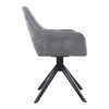 Otočná jídelní židle PERUN. Šedá