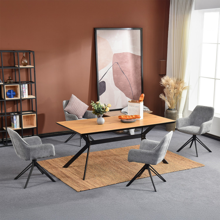 Otočná jídelní židle PERUN. Šedá