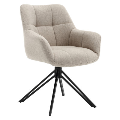 Otočná jídelní židle POLOM. Béžová