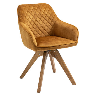 Otočná jídelní židle VELES. Oranžová