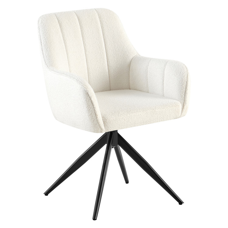 Otočná jídelní židle CALYPSO. Krémová