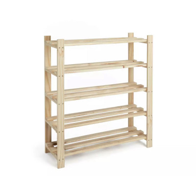 Regál SVATOPLUK 5P. Masiv borovice/nelakovaný