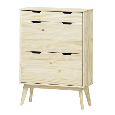 Praktický a stylový botník BONITO. Masiv lak borovice.