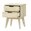 Noční stolek BONITO se zásuvkami. Masiv borovice lak