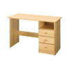 PC stůl se zásuvkami LÖNNROT. Masiv borovice lakovaný