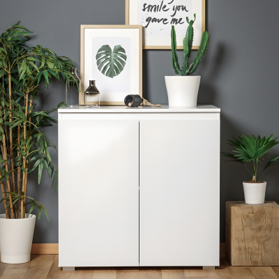 Policová komoda IMAGE 2D. Bílá