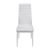 Kožená jídelní židle SIGMA. Bílá