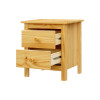 Noční stolek se zásuvkami TORINO. Masiv borovice lak