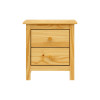 Noční stolek se zásuvkami TORINO. Masiv borovice lak