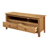 TV stolek se zásuvkami TORINO XXL. Masiv borovice vosk