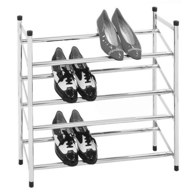 Nastavitelný regálový botník DITA. Chrom