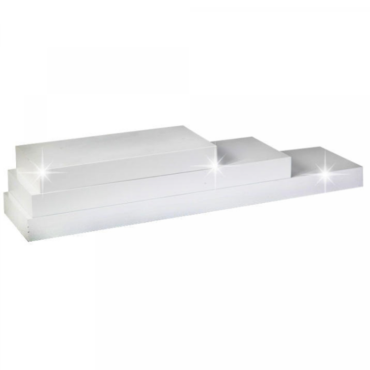 Police, bílý lesk, 120x25, GANA