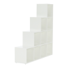 Regál pyramida, bílý, DTD laminovaná, NORAH Regál pyramida, bílý, DTD laminovaná, NORAH