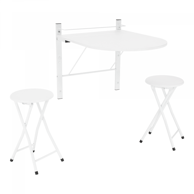 Jídelní set 1 + 2, bílá, AMADEO