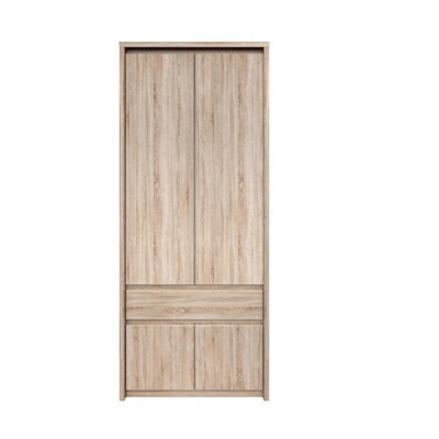 Věšáková skříň 4D1S, dub sonoma, NORTY TYP 2