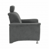 Křeslo, šedá látka, SANTIAGO