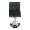 Barová židle KANDY. Černá ekokůže / chrom