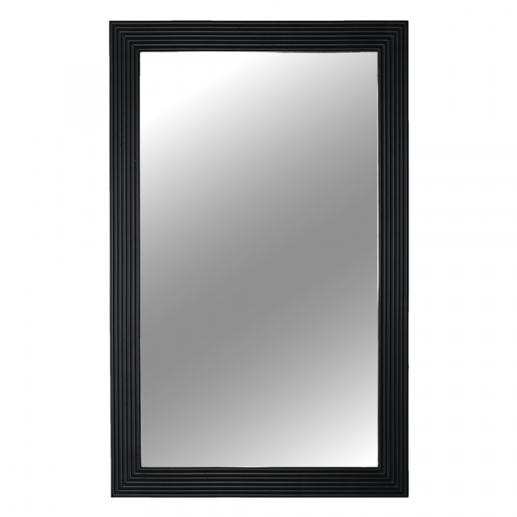 Zrcadlo MALKIA 50x80. Dřevo/černá