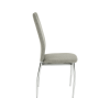 Jídelní židle OLIVA. Látka béžový melír / chrom