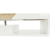 Konferenční stolek MELIDA. Bílý lesk / dub sonoma