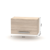 Horní digestorovou skříňka 1DV, dub sonoma, NOPL-011-OH