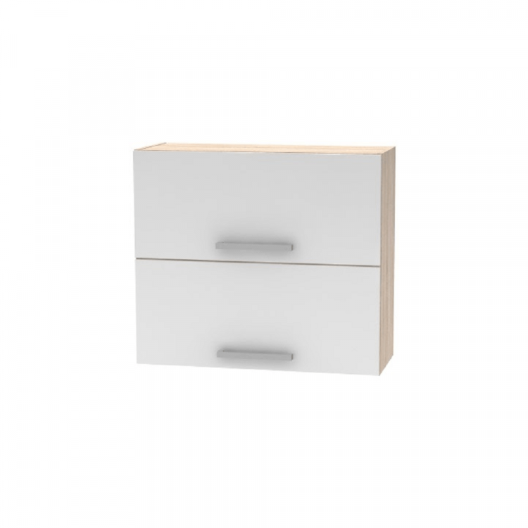 Horní výklopná skříňka 2DV, dub sonoma / bílá, NOPL-015-OH