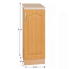 Kuchyňská skříňka, olše, pravá, LORA MDF NEW KLASIK S30