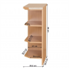 Kuchyňská skříňka, olše, levá, LORA MDF NEW KLASIK S30N Kuchyňská skříňka, olše, levá, LORA MDF NEW KLASIK S30N
