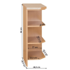 Kuchyňská skříňka, olše, pravá, LORA MDF NEW KLASIK S30N