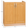 Dřezová skříňka, olše, LORA MDF NEW KLASIK S80ZL Dřezová skříňka, olše, LORA MDF NEW KLASIK S80ZL