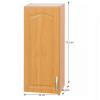 Horní skříňka, olše, levá, LORA MDF NEW KLASIK W30 / 735 Horní skříňka, olše, levá, LORA MDF NEW KLASIK W30 / 735
