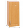 Horní skříňka, olše, pravá, LORA MDF NEW KLASIK W40 / 735 Horní skříňka, olše, pravá, LORA MDF NEW KLASIK W40 / 735