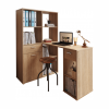 PC stůl s regálem, dub sonoma, MINESON PC stůl s regálem, dub sonoma, MINESON