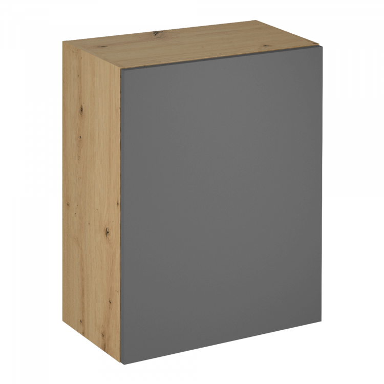 Horní skříňka, dub artisan/šedý mat, univerzální, LANGEN G60
